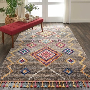 image:imageNourison Home Moroccan Casbah Bohemian Navy 67 x 96 Area Rug Easy Cleaning Non Shedding Bed Room Living Room Dining Room Kitchen 7x10Grey