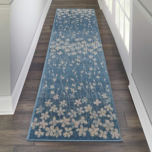 image:imageNourison Home Tranquil Grey Beige 6 x 9 Area Rug  Easy Clean Non Shedding Bed Room Living Room Dining Room Kitchen 6 x 9Turquoise