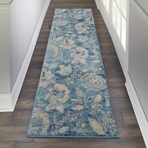 image:imageNourison Home Tranquil Turquoise 810 x 1110 Area Rug  Easy Clean Non Shedding Bed Room Living Room Dining Room Kitchen 9 x 12Turquoise