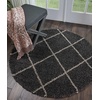 image:imageNourison Home Brisbane Charcoal 4 x Round Area Rug  Easy Clean Non Shedding Bed Room Living Room Dining Room Kitchen 4 x RoundCharcoal
