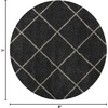 image:imageNourison Home Brisbane Charcoal 4 x Round Area Rug  Easy Clean Non Shedding Bed Room Living Room Dining Room Kitchen 4 x RoundCharcoal