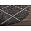 image:imageNourison Home Brisbane Charcoal 4 x Round Area Rug  Easy Clean Non Shedding Bed Room Living Room Dining Room Kitchen 4 x RoundCharcoal