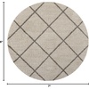 image:imageNourison Home Brisbane Charcoal 4 x Round Area Rug  Easy Clean Non Shedding Bed Room Living Room Dining Room Kitchen 4 x RoundCream