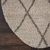image:imageNourison Home Brisbane Charcoal 4 x Round Area Rug  Easy Clean Non Shedding Bed Room Living Room Dining Room Kitchen 4 x RoundCream