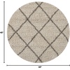 image:imageNourison Home Brisbane Charcoal 4 x Round Area Rug  Easy Clean Non Shedding Bed Room Living Room Dining Room Kitchen 4 x RoundCream