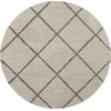 image:imageNourison Home Brisbane Charcoal 4 x Round Area Rug  Easy Clean Non Shedding Bed Room Living Room Dining Room Kitchen 4 x RoundCream