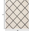 image:imageNourison Home Brisbane Charcoal 4 x Round Area Rug  Easy Clean Non Shedding Bed Room Living Room Dining Room Kitchen 4 x RoundIvoryCharcoal