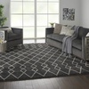 image:imageNourison Home Geometric Shag Moroccan Silver 22 x 39 Area Rug Easy Cleaning Non Shedding Bed Room Living Room Dining Room Kitchen 2x4Charcoal
