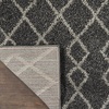 image:imageNourison Home Geometric Shag Moroccan Silver 22 x 39 Area Rug Easy Cleaning Non Shedding Bed Room Living Room Dining Room Kitchen 2x4Charcoal