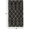 image:imageNourison Home Geometric Shag Moroccan Silver 22 x 39 Area Rug Easy Cleaning Non Shedding Bed Room Living Room Dining Room Kitchen 2x4Charcoal