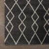 image:imageNourison Home Geometric Shag Moroccan Silver 22 x 39 Area Rug Easy Cleaning Non Shedding Bed Room Living Room Dining Room Kitchen 2x4Charcoal