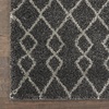 image:imageNourison Home Geometric Shag Moroccan Silver 22 x 39 Area Rug Easy Cleaning Non Shedding Bed Room Living Room Dining Room Kitchen 2x4Charcoal