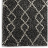 image:imageNourison Home Geometric Shag Moroccan Silver 22 x 39 Area Rug Easy Cleaning Non Shedding Bed Room Living Room Dining Room Kitchen 2x4Charcoal