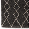 image:imageNourison Home Geometric Shag Moroccan Silver 22 x 39 Area Rug Easy Cleaning Non Shedding Bed Room Living Room Dining Room Kitchen 2x4Charcoal