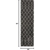 image:imageNourison Home Geometric Shag Moroccan Silver 22 x 39 Area Rug Easy Cleaning Non Shedding Bed Room Living Room Dining Room Kitchen 2x4Charcoal