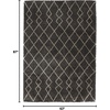 image:imageNourison Home Geometric Shag Moroccan Silver 22 x 39 Area Rug Easy Cleaning Non Shedding Bed Room Living Room Dining Room Kitchen 2x4Charcoal
