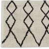 image:imageNourison Home Geometric Shag Moroccan Silver 22 x 39 Area Rug Easy Cleaning Non Shedding Bed Room Living Room Dining Room Kitchen 2x4IvoryCharcoal