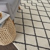 image:imageNourison Home Geometric Shag Moroccan Silver 22 x 39 Area Rug Easy Cleaning Non Shedding Bed Room Living Room Dining Room Kitchen 2x4IvoryCharcoal