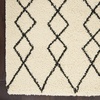 image:imageNourison Home Geometric Shag Moroccan Silver 22 x 39 Area Rug Easy Cleaning Non Shedding Bed Room Living Room Dining Room Kitchen 2x4IvoryCharcoal