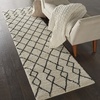 image:imageNourison Home Geometric Shag Moroccan Silver 22 x 39 Area Rug Easy Cleaning Non Shedding Bed Room Living Room Dining Room Kitchen 2x4IvoryCharcoal