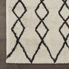 image:imageNourison Home Geometric Shag Moroccan Silver 22 x 39 Area Rug Easy Cleaning Non Shedding Bed Room Living Room Dining Room Kitchen 2x4IvoryCharcoal