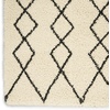 image:imageNourison Home Geometric Shag Moroccan Silver 22 x 39 Area Rug Easy Cleaning Non Shedding Bed Room Living Room Dining Room Kitchen 2x4IvoryCharcoal