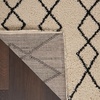 image:imageNourison Home Geometric Shag Moroccan Silver 22 x 39 Area Rug Easy Cleaning Non Shedding Bed Room Living Room Dining Room Kitchen 2x4IvoryCharcoal