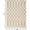image:imageNourison Home Geometric Shag Moroccan Silver 22 x 39 Area Rug Easy Cleaning Non Shedding Bed Room Living Room Dining Room Kitchen 2x4IvoryCharcoal