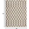 image:imageNourison Home Geometric Shag Moroccan Silver 22 x 39 Area Rug Easy Cleaning Non Shedding Bed Room Living Room Dining Room Kitchen 2x4IvoryCharcoal
