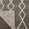 image:imageNourison Home Geometric Shag Moroccan Silver 22 x 39 Area Rug Easy Cleaning Non Shedding Bed Room Living Room Dining Room Kitchen 2x4Silver