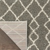 image:imageNourison Home Geometric Shag Moroccan Silver 22 x 39 Area Rug Easy Cleaning Non Shedding Bed Room Living Room Dining Room Kitchen 2x4Silver