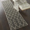image:imageNourison Home Geometric Shag Moroccan Silver 22 x 39 Area Rug Easy Cleaning Non Shedding Bed Room Living Room Dining Room Kitchen 2x4Silver