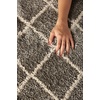 image:imageNourison Home Geometric Shag Moroccan Silver 22 x 39 Area Rug Easy Cleaning Non Shedding Bed Room Living Room Dining Room Kitchen 2x4Silver