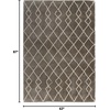 image:imageNourison Home Geometric Shag Moroccan Silver 22 x 39 Area Rug Easy Cleaning Non Shedding Bed Room Living Room Dining Room Kitchen 2x4Silver