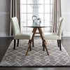 image:imageNourison Home Geometric Shag Moroccan Silver 22 x 39 Area Rug Easy Cleaning Non Shedding Bed Room Living Room Dining Room Kitchen 2x4Silver