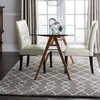 image:imageNourison Home Geometric Shag Moroccan Silver 22 x 39 Area Rug Easy Cleaning Non Shedding Bed Room Living Room Dining Room Kitchen 2x4Silver
