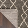 image:imageNourison Home Geometric Shag Moroccan Silver 22 x 39 Area Rug Easy Cleaning Non Shedding Bed Room Living Room Dining Room Kitchen 2x4Silver