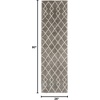 image:imageNourison Home Geometric Shag Moroccan Silver 22 x 39 Area Rug Easy Cleaning Non Shedding Bed Room Living Room Dining Room Kitchen 2x4Silver