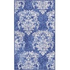 image:imageNourison Home Whimsicle Damask Navy Ivory 3 x 5 Area Rug Easy Cleaning Non Shedding Bed Room Living Room Dining Room Kitchen 3x5