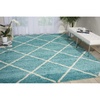 image:imageNourison Home Brisbane Charcoal 4 x Round Area Rug  Easy Clean Non Shedding Bed Room Living Room Dining Room Kitchen 4 x RoundAqua