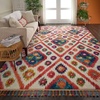 image:imageNourison Home Moroccan Casbah Ivory Pink 710 x 106 Area Rug  Easy Clean Non Shedding Bed Room Living Room Dining Room Kitchen 8 x 11710 x 106 Rectangular