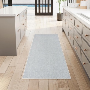 image:imageNourison Textured Home Ivory Blue 23 x 76 Area Rug  Easy Clean Non Shedding Bed Room Living Room Dining Room Kitchen 8 Runner