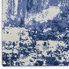 image:imageNourison Home Twilight Blue Ivory 2 x 3 Area Rug  Easy Clean Non Shedding Bed Room Living Room Dining Room Kitchen 2 x 323 x 3 Rectangular