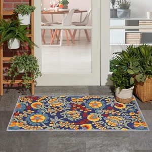 image:imageNourison Home Aloha Navy Multicolor 2 x 3 Area Rug  Easy Clean Non Shedding Bed Room Living Room Dining Room Kitchen 2 x 3