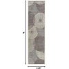 image:imageNourison Graphic Illusions Grey Area Rug 23 x 8