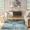 image:imageNourison Home Ambiance Blue Silver 311 x 511 Area Rug Easy Clean Non Shedding Bed Room Living Room Dining Room Kitchen 4 x 6Blue Silver