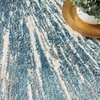 image:imageNourison Home Ambiance Blue Silver 311 x 511 Area Rug Easy Clean Non Shedding Bed Room Living Room Dining Room Kitchen 4 x 6Blue Silver