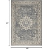 image:imageNourison Home Concerto Traditional GreyIvory 22 x 76 Area Rug Easy Cleaning Non Shedding Bed Room Living Room Dining Room Kitchen 2x7Grey Ivory