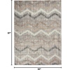 image:imageNourison Home Elation Ivory Multicolor 53 x 73 Area Rug  Easy Clean Non Shedding Bed Room Living Room Dining Room Kitchen 5 x 7Grey Ivory