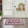 image:imageNourison Home Fulton Red 110 x 5 Area Rug  Easy Clean Non Shedding Bed Room Living Room Dining Room Kitchen 5 RunnerRed